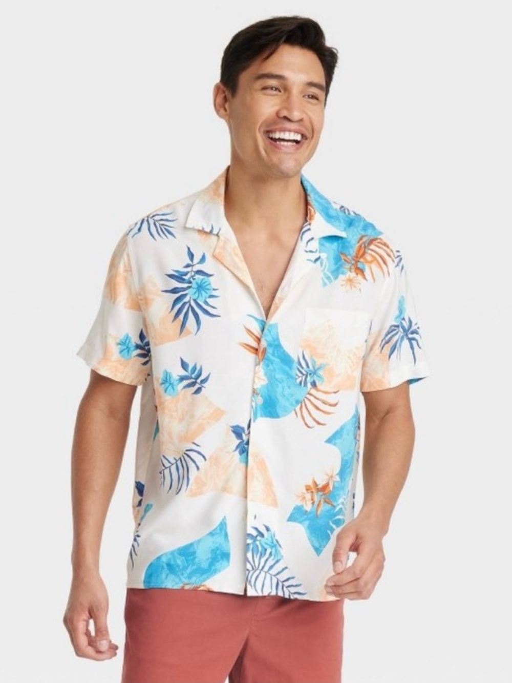 Goodfellow & Co Men’s Vacay Short Sleeve Button Up - Multicolor Size XL NWT
